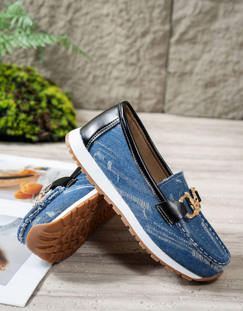 تحميل الصورة إلى عارض المعرض، Metal Canvas Round Toe Slip-Ons 2668south
