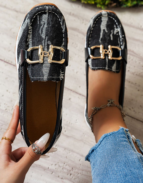 تحميل الصورة إلى عارض المعرض، Metal Canvas Round Toe Slip-Ons 2668south
