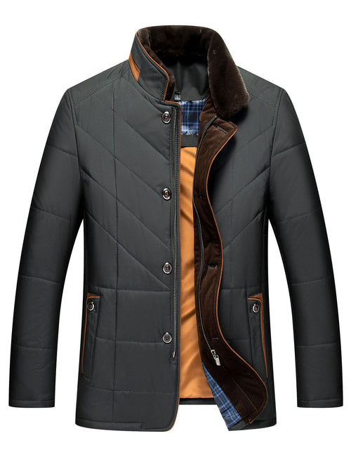 Load image into Gallery viewer, Middle-aged Men Winter Middle-aged And Elderly Thick Warm Quilted Coat Cotton-padded Jacket 2668south
