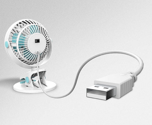 Load image into Gallery viewer, Mini Clip-on USB Desktop Fan 2668south
