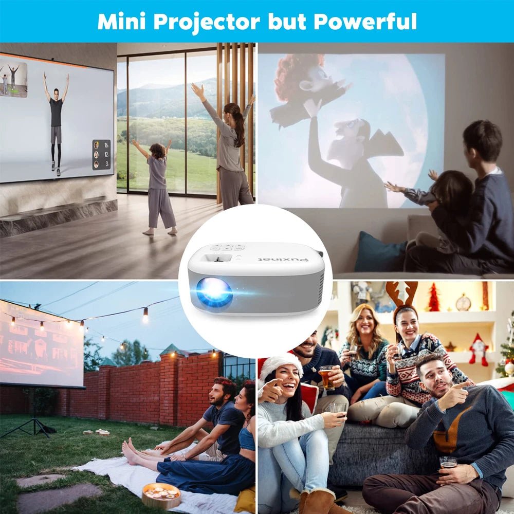 Mini LED Projector HD 200Inch Home Theater Movie Game Portable LED 3D Video Projector for 1080P Cinema C520 2668south