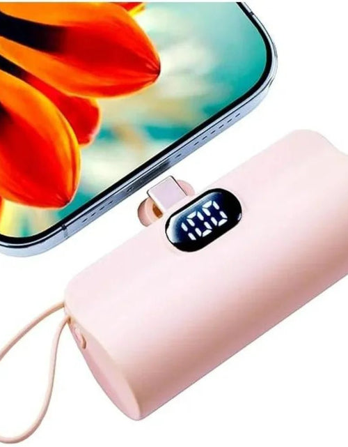 Load image into Gallery viewer, Mini Power Bank,Capsule Power Phone Charger 5500Mah,Portable Charger with Dual USB-C Ports for Iphone 15/15 Plus/15 Pro/15 Pro Max/Android Phone/Samsung/Moto/Lg Etc (Pink) 2668south
