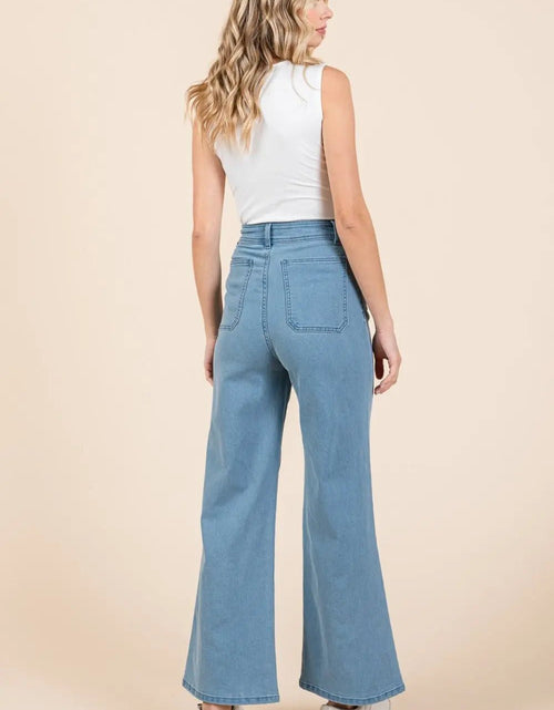 Load image into Gallery viewer, Mittoshop High Waist Wide Leg Jeans 2668south
