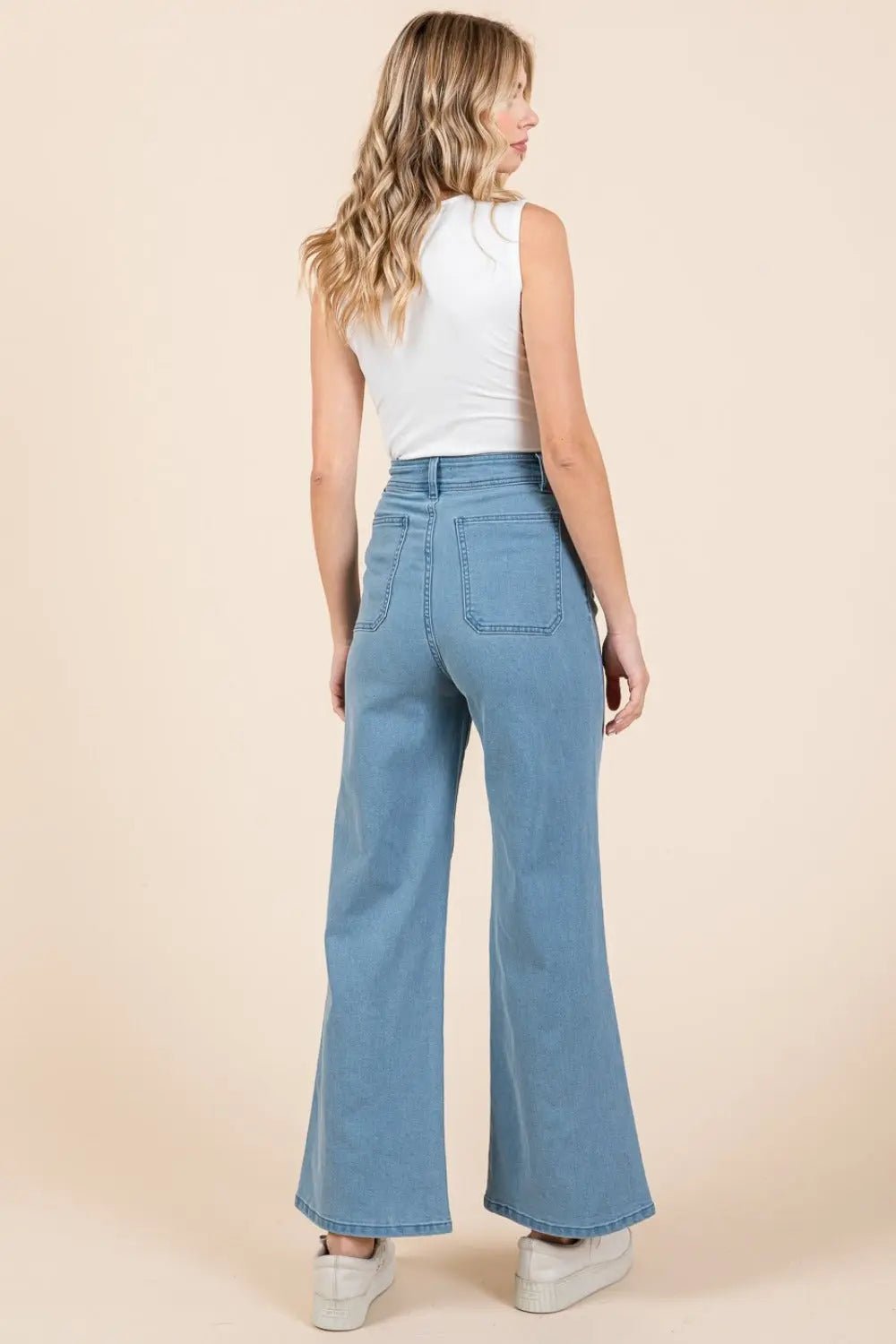 Mittoshop High Waist Wide Leg Jeans 2668south