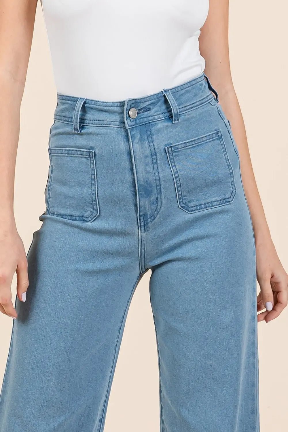 Mittoshop High Waist Wide Leg Jeans 2668south