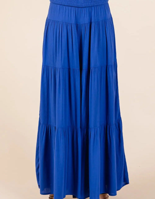 Load image into Gallery viewer, Mittoshop Tier Detail Smocked Elastic Waist Wide Leg Pants 2668south
