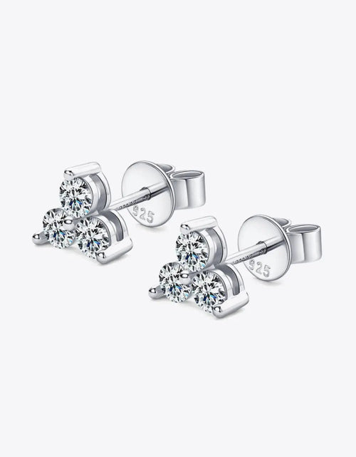 Load image into Gallery viewer, Moissanite 925 Sterling Silver Stud Earrings 2668south
