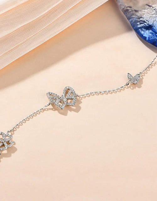 Load image into Gallery viewer, Moissanite Butterfly Shape Bracelet 2668south
