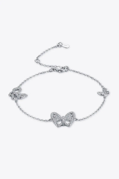 Moissanite Butterfly Shape Bracelet 2668south