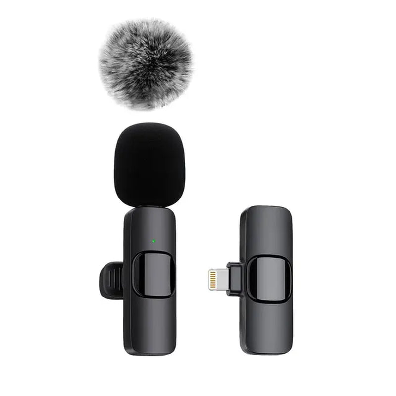 NEW Wireless Lavalier Microphone Audio Video Recording Mini Mic for Iphone Android Laptop Live Gaming Mobile Phone Microphone 2668south