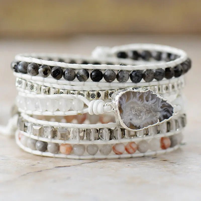 Natural Stone Layered Bracelet 2668south