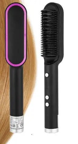 Load image into Gallery viewer, New 2 In 1 Hair Straightener Hot Comb Negative Ion Curling Tong Dual-purpose Electric Hair Brush 2668south
