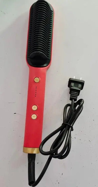 Load image into Gallery viewer, New 2 In 1 Hair Straightener Hot Comb Negative Ion Curling Tong Dual-purpose Electric Hair Brush 2668south
