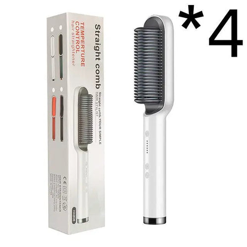 Load image into Gallery viewer, New 2 In 1 Hair Straightener Hot Comb Negative Ion Curling Tong Dual-purpose Electric Hair Brush 2668south
