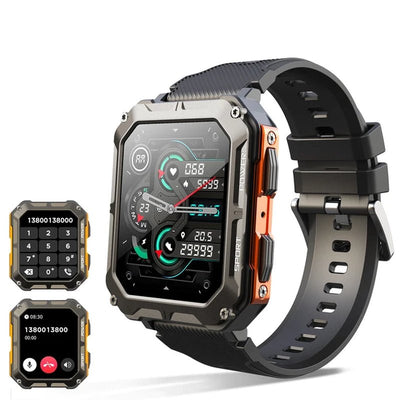 New C20 Pro Smart Watch Men Voice Assistant BT Wireless Call Business Outdoor Sports IP68 Waterproof Wristwatch for Android Ios 2668south