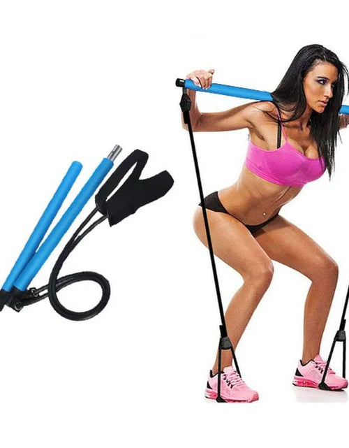 Load image into Gallery viewer, New Fitness Yoga Pilates Bar Stick Crossfit Resistance Bands Trainer Yoga Pull Rods Pull Rope Portable Home Gym Body Workout 2668south
