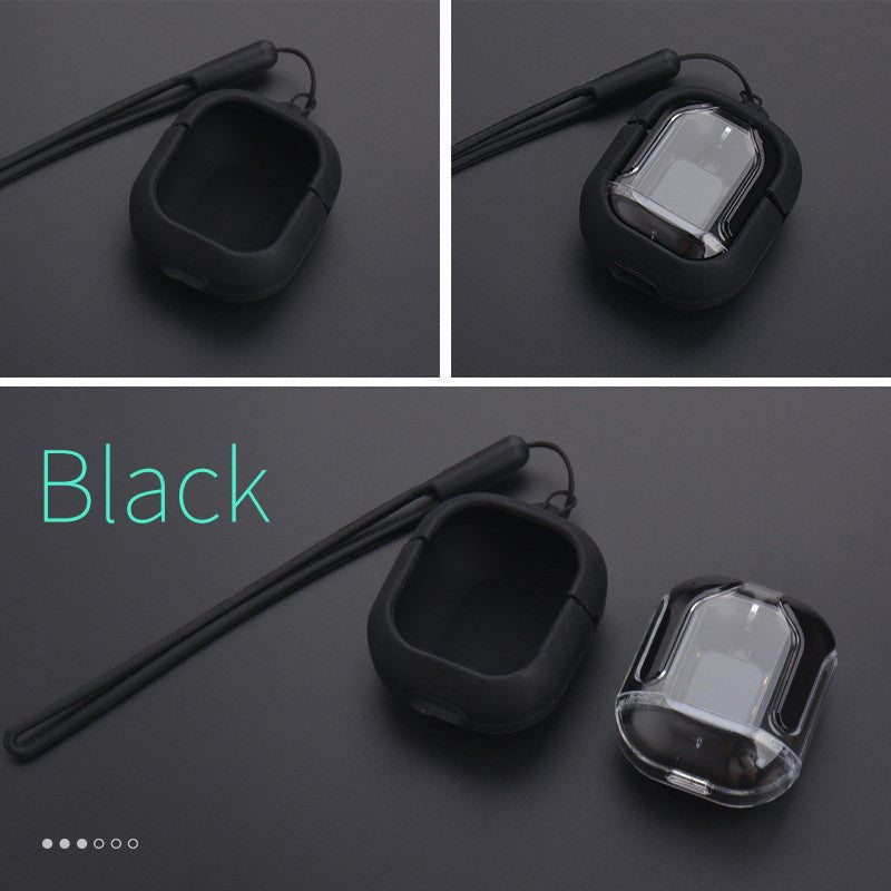 New Mini Transparent Wireless Bluetooth Headset Digital Display ENC Noise Reduction True Wireless Sports Music 2668south