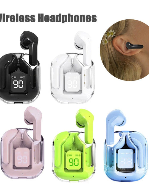 Load image into Gallery viewer, New Mini Transparent Wireless Bluetooth Headset Digital Display ENC Noise Reduction True Wireless Sports Music 2668south
