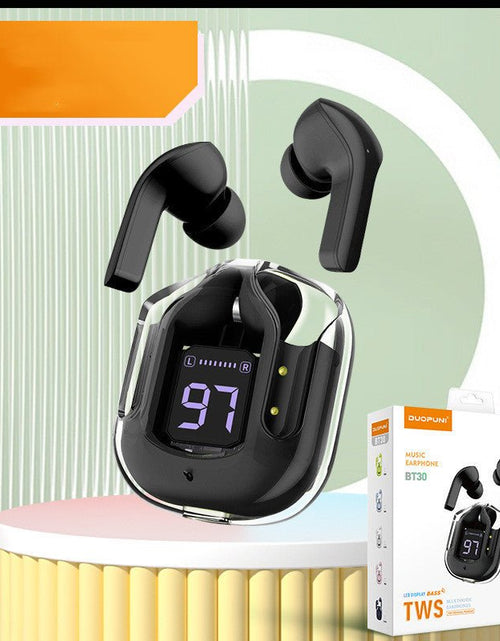 Load image into Gallery viewer, New Mini Transparent Wireless Bluetooth Headset Digital Display ENC Noise Reduction True Wireless Sports Music 2668south
