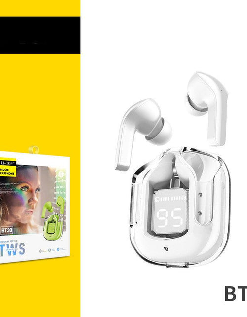 Load image into Gallery viewer, New Mini Transparent Wireless Bluetooth Headset Digital Display ENC Noise Reduction True Wireless Sports Music 2668south
