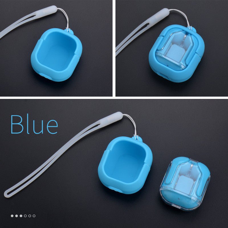 New Mini Transparent Wireless Bluetooth Headset Digital Display ENC Noise Reduction True Wireless Sports Music 2668south