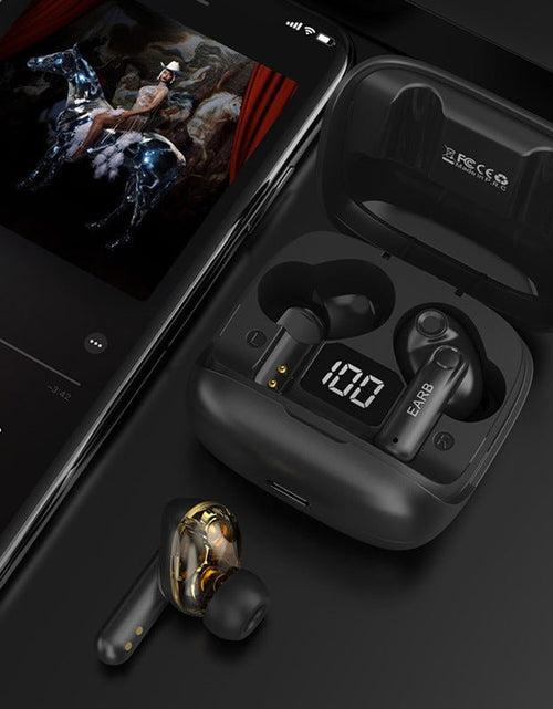 Load image into Gallery viewer, New Mini Transparent Wireless Bluetooth Headset Digital Display ENC Noise Reduction True Wireless Sports Music 2668south
