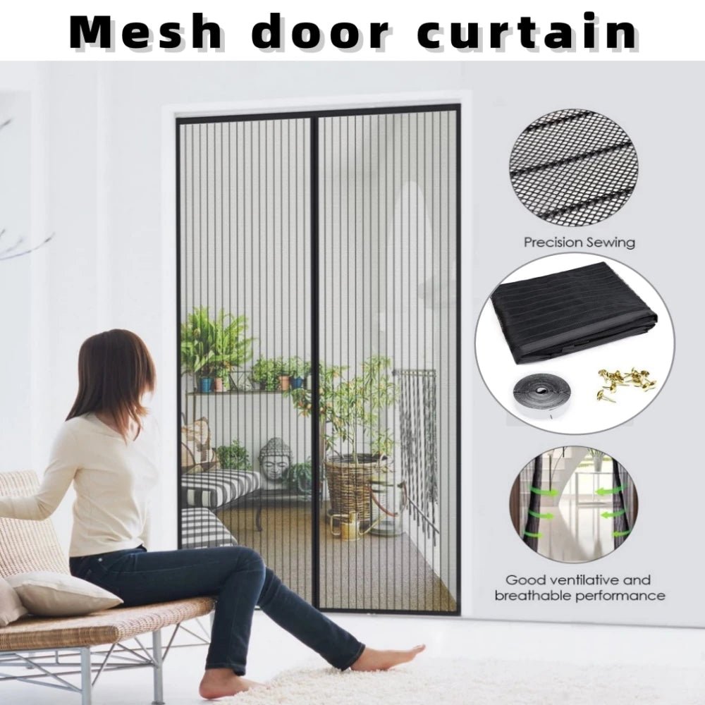 New No Punching Magnetic Screen Door Curtain anti Mosquito Insect Fly Bug Automatic Closing Household Ventilation Door Curtain 2668south