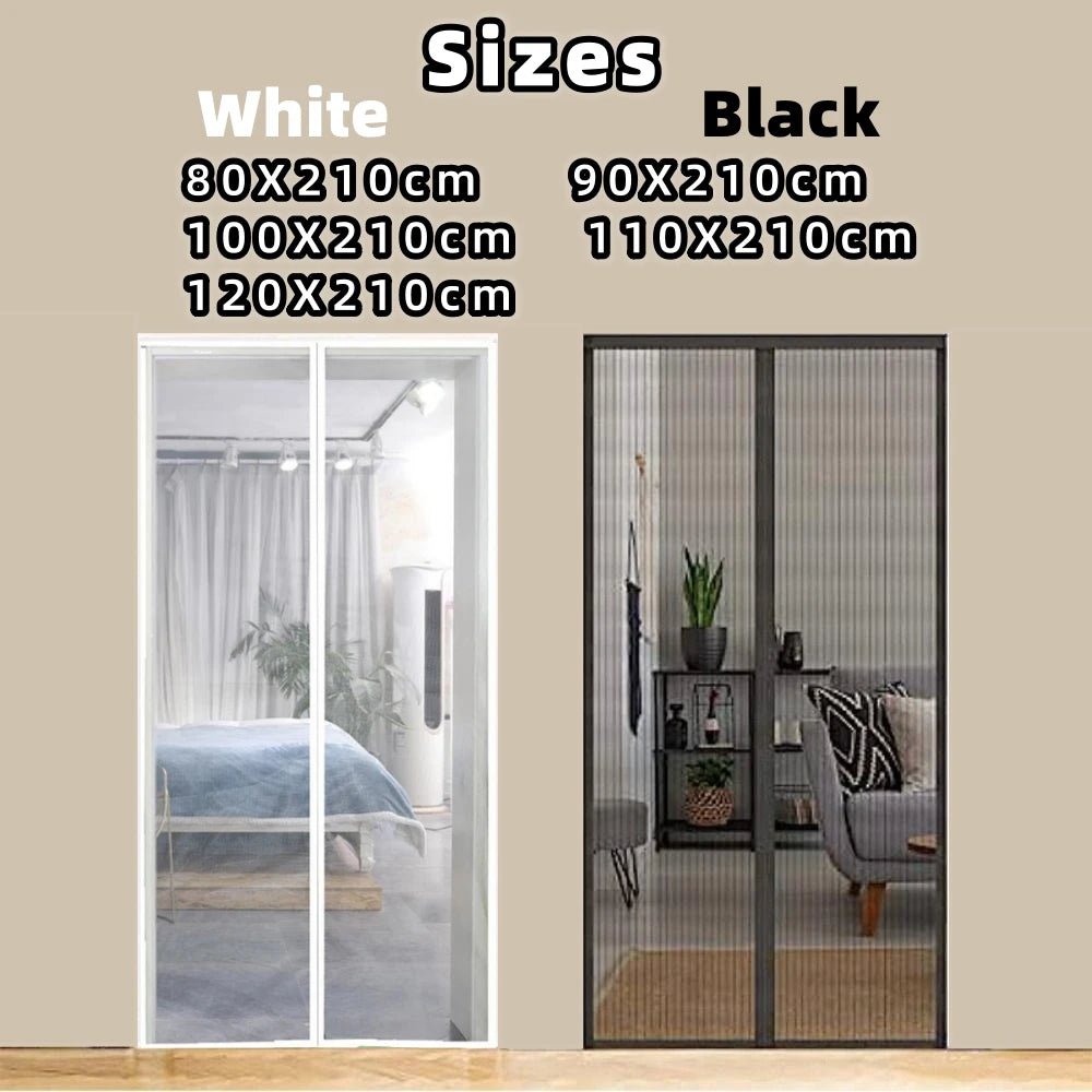 New No Punching Magnetic Screen Door Curtain anti Mosquito Insect Fly Bug Automatic Closing Household Ventilation Door Curtain 2668south