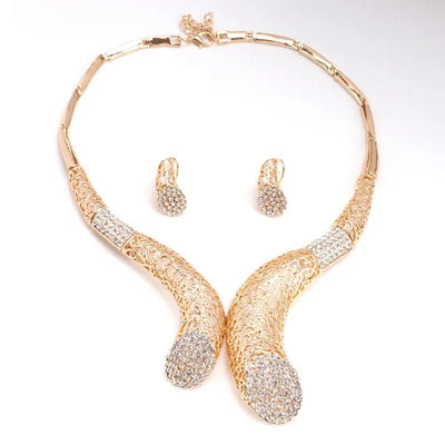 New Sale!! Dubai African Gold Color Necklace Earrings Costume Jewelry Sets Women Wedding Jewellery 2668south