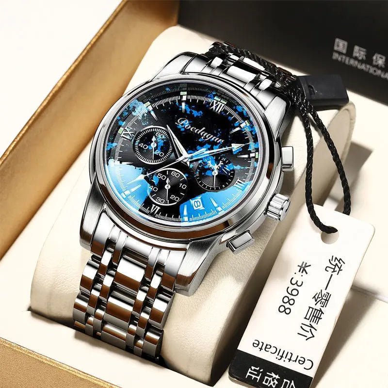 New Waterproof Luminous Multifunctional Men's Watch 2668south