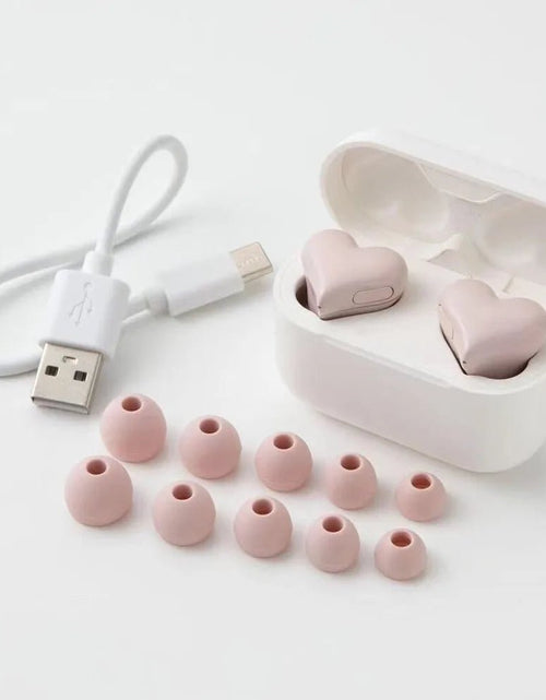 Load image into Gallery viewer, New Wireless Bluetooth Headphones Heart Shaped Earphones Woman Earphone High Quality Heart Earbuds Girl Gift 2668south
