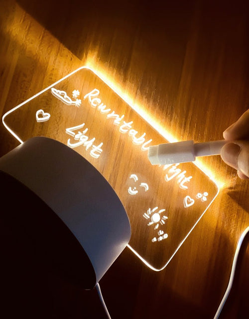 Load image into Gallery viewer, Note Board Creative Led Night Light USB Message Board Holiday Light with Pen Gifts for Children Girlfriend Decoration Night Lamp 2668south
