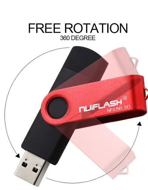 Load image into Gallery viewer, OTG 64GB 32GB 16GB Pen Driver USB Flash Disk External Storage Rod 32GB 3.0U Disk 2668south
