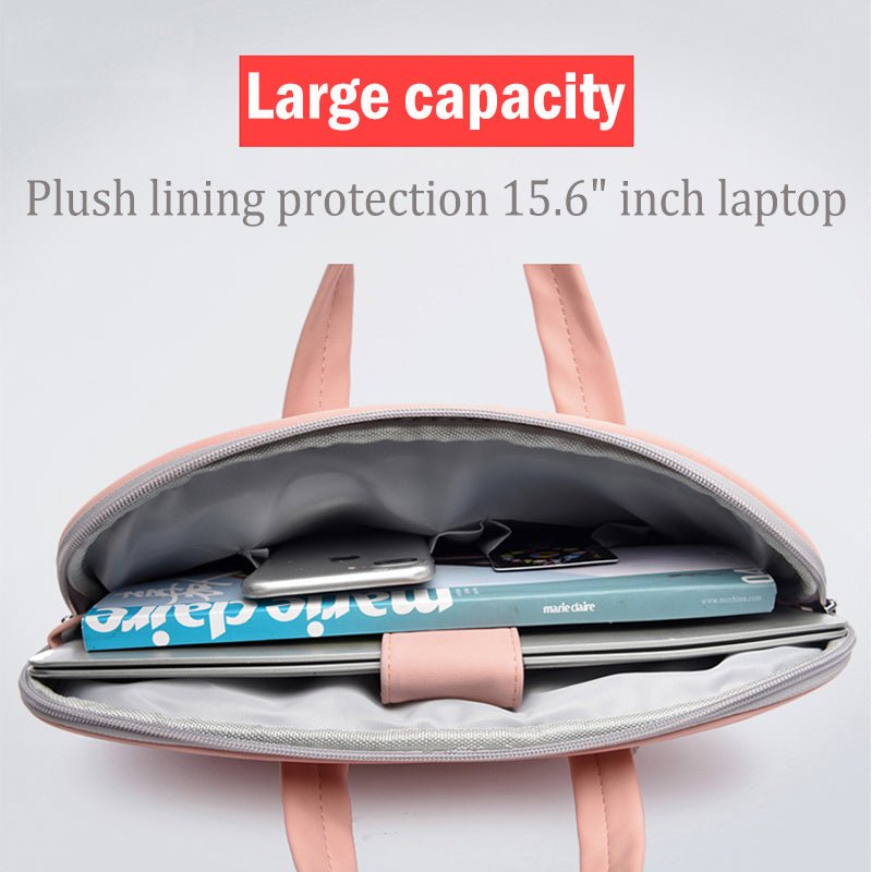 PU Leather Women Laptop Bag Notebook Carrying Case Briefcase For Macbook Air 13.3 14 15.6 Inch Men Handbags Shoulder Mouse Bag 2668south