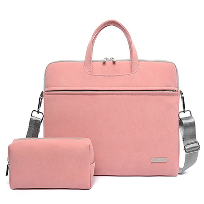 PU Leather Women Laptop Bag Notebook Carrying Case Briefcase For Macbook Air 13.3 14 15.6 Inch Men Handbags Shoulder Mouse Bag 2668south