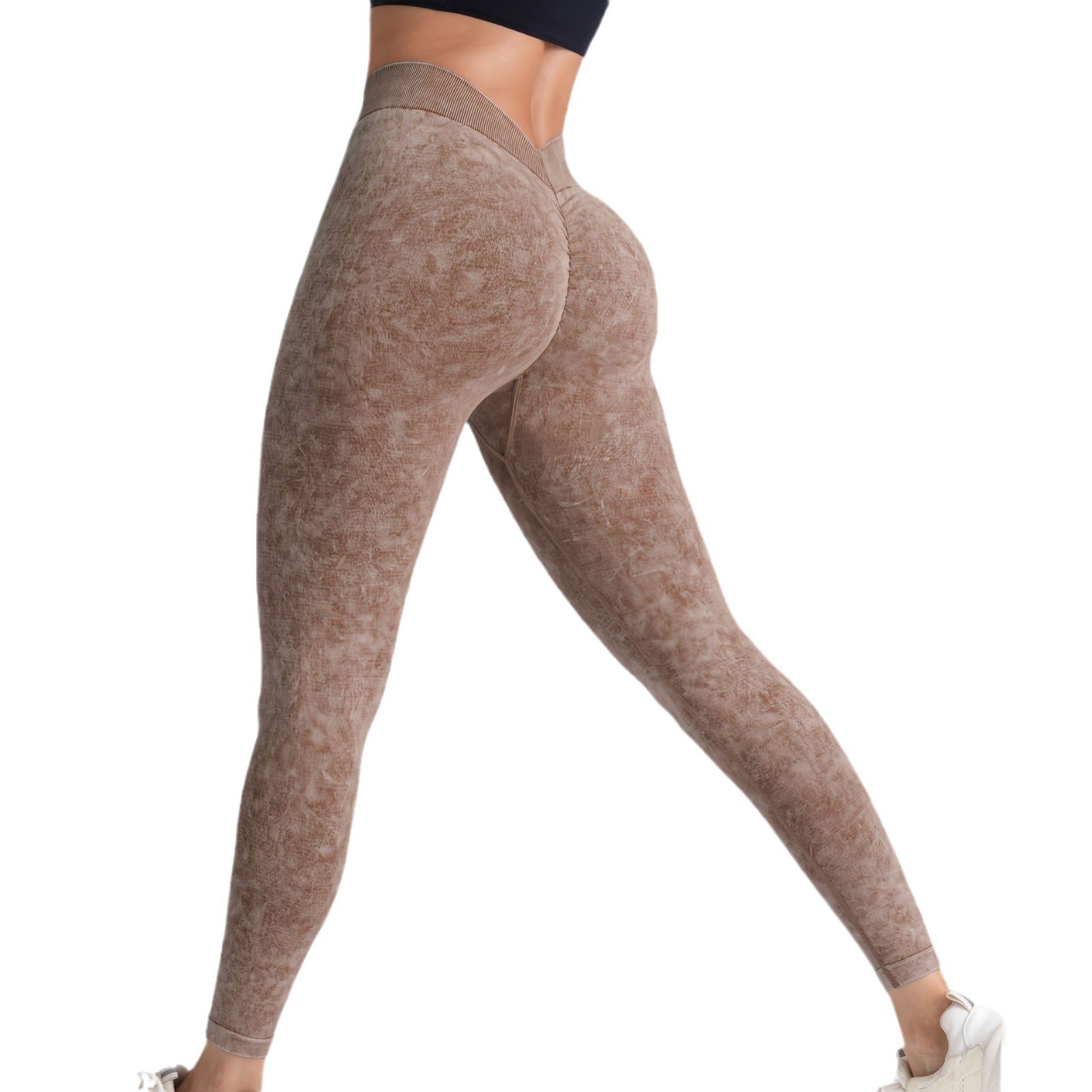 Peach Hip Raise Seamless Yoga Pants Women's Elastic High Waist 2668south