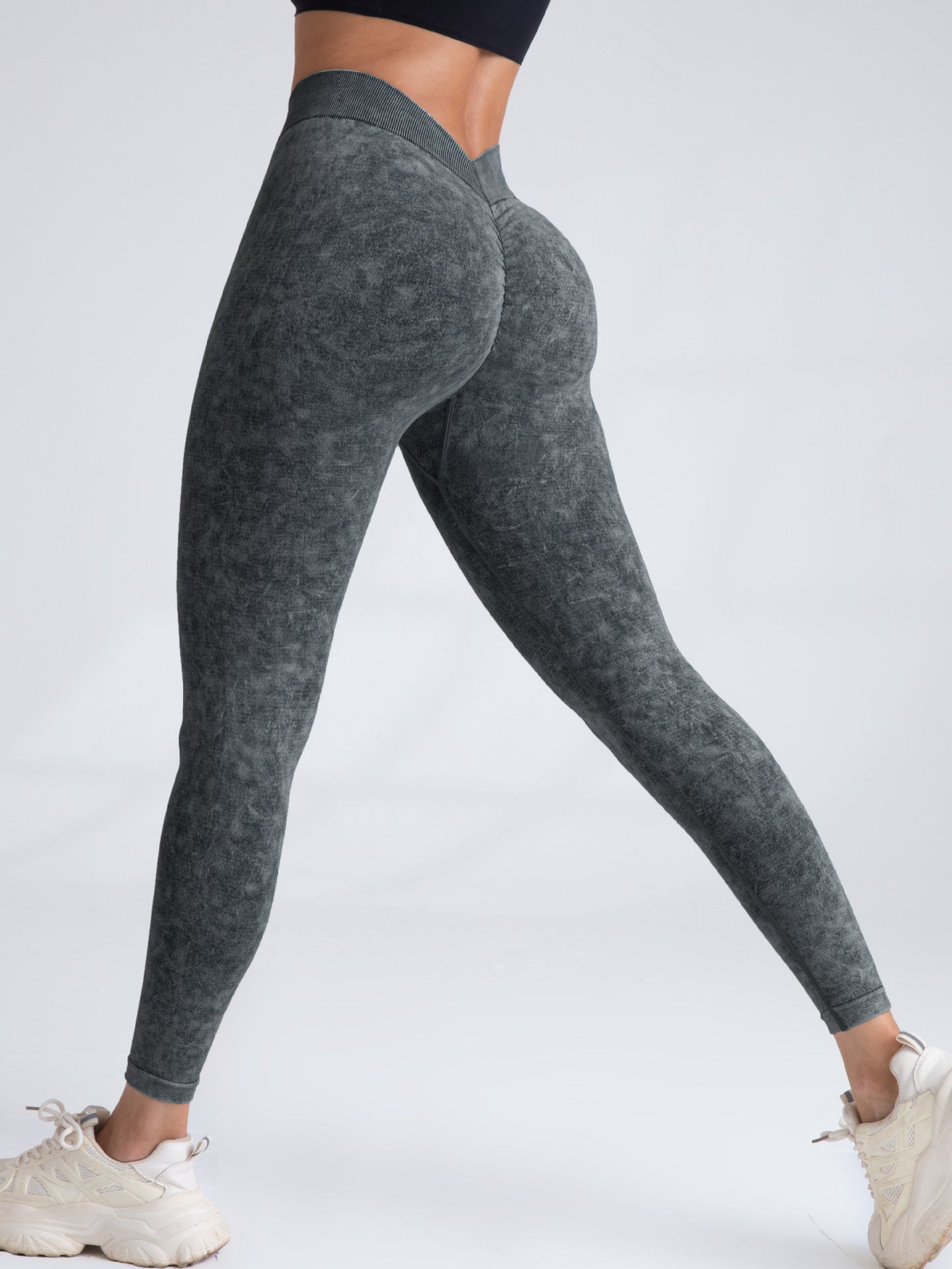 Peach Hip Raise Seamless Yoga Pants Women's Elastic High Waist 2668south