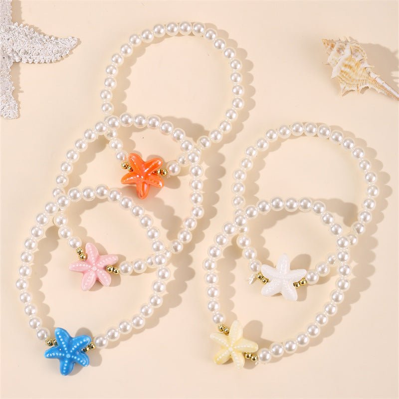 Pearl Bracelet Starfish Ocean Style Alloy Bracelet 2668south