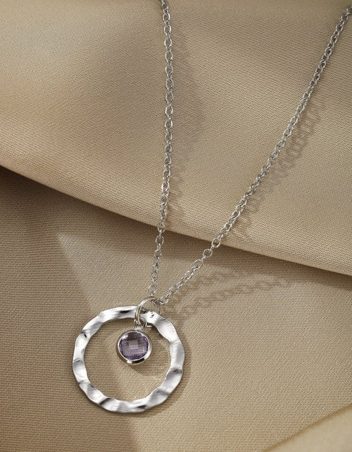 Load image into Gallery viewer, Personalized Metal Hollow Pendant Necklace 2668south
