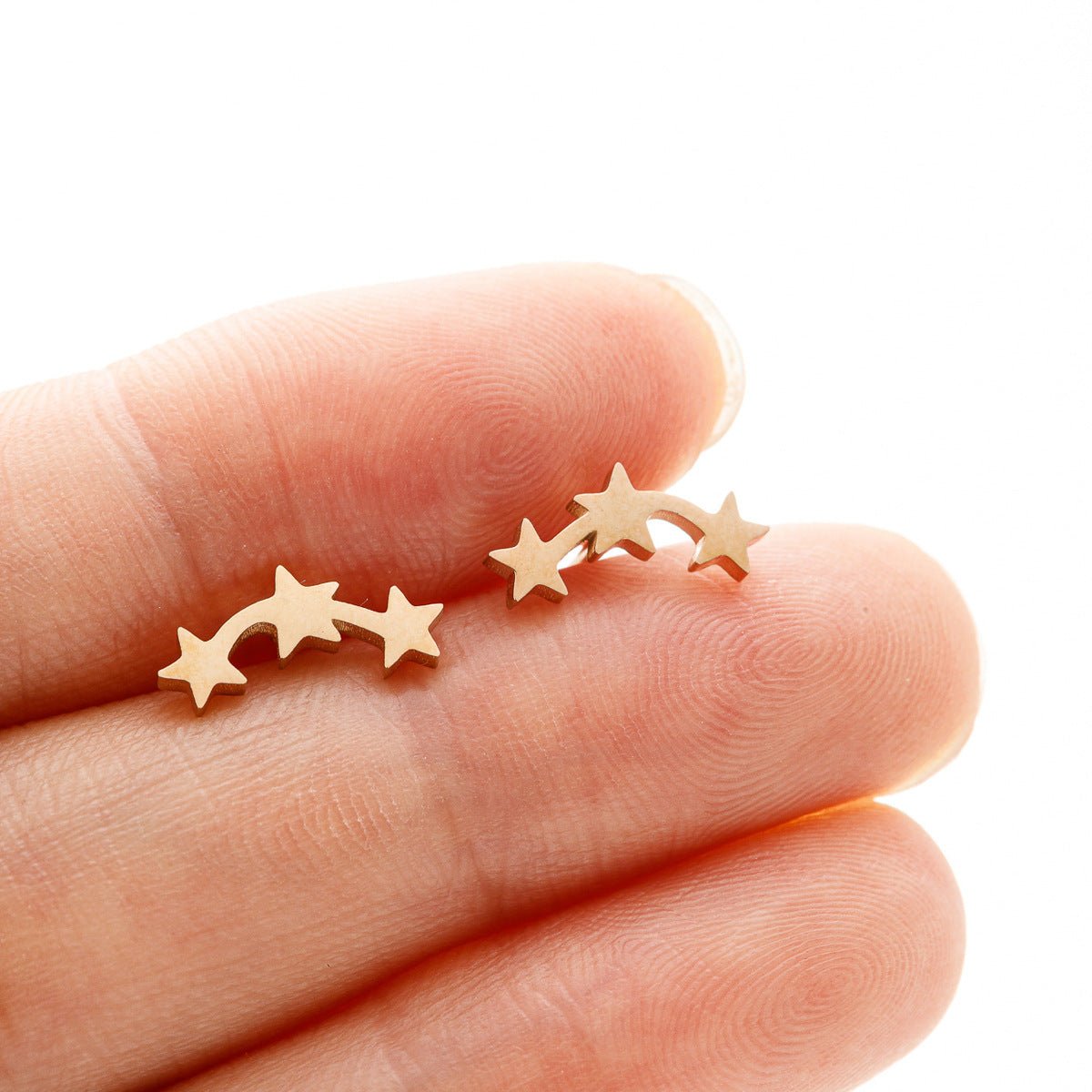 Personalized Mini Star Ear Studs Ins Geometric Five-pointed Star 2668south