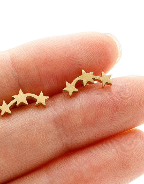 Load image into Gallery viewer, Personalized Mini Star Ear Studs Ins Geometric Five-pointed Star 2668south
