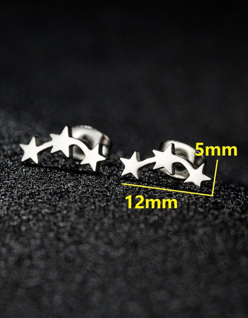 Load image into Gallery viewer, Personalized Mini Star Ear Studs Ins Geometric Five-pointed Star 2668south
