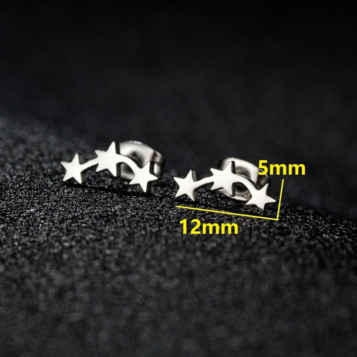 Personalized Mini Star Ear Studs Ins Geometric Five-pointed Star 2668south