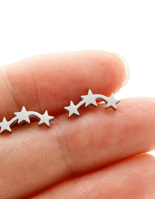 Load image into Gallery viewer, Personalized Mini Star Ear Studs Ins Geometric Five-pointed Star 2668south
