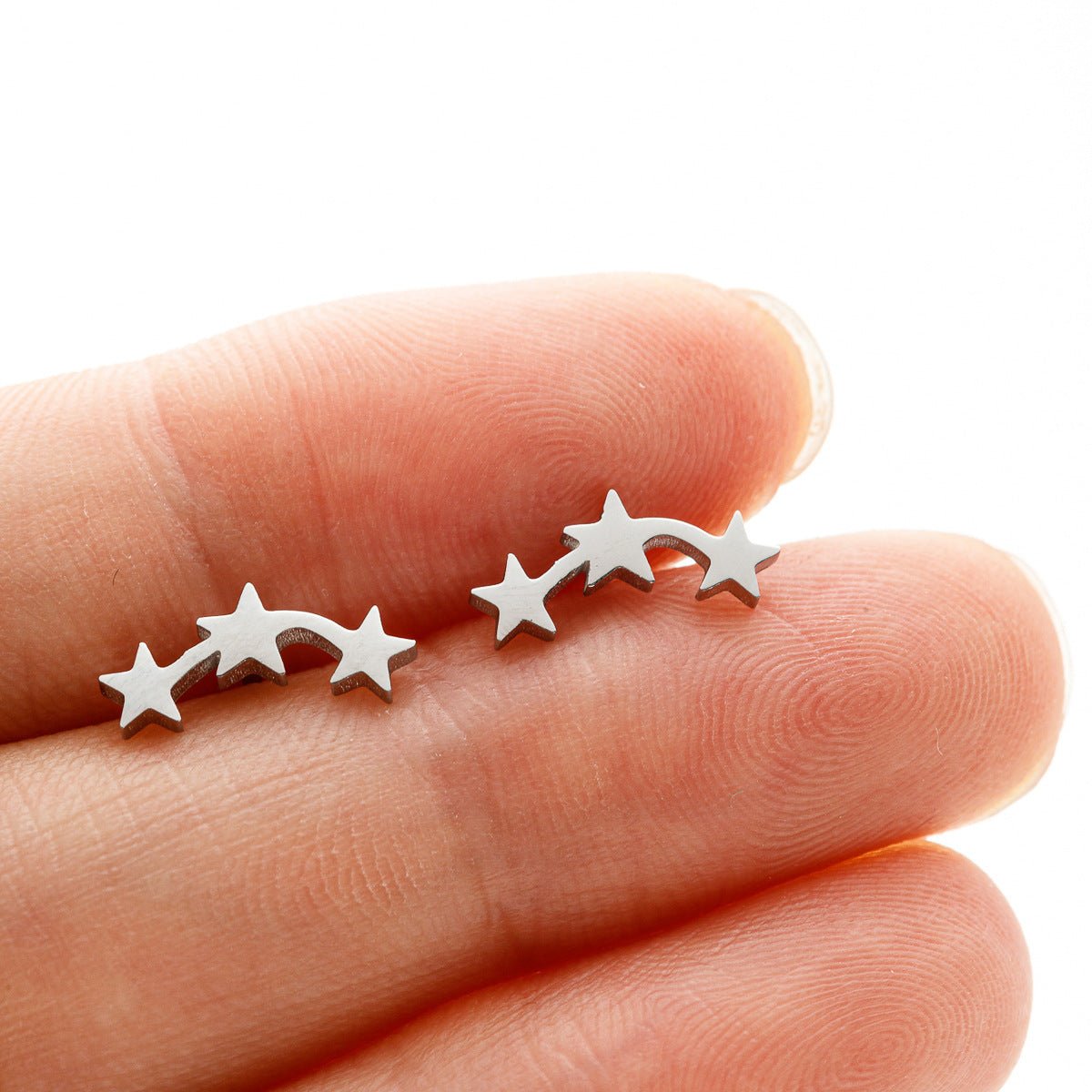 Personalized Mini Star Ear Studs Ins Geometric Five-pointed Star 2668south