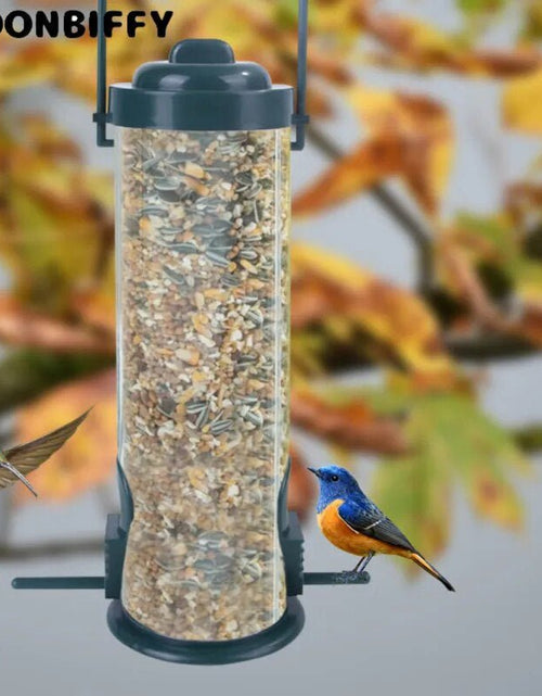 Load image into Gallery viewer, Pet Bird Feeder Pet Food Dispenser Outdoor Hanging Multiple Holes Bird Feeder Flying Animal Automatic Feeders Foot Feeding Tools 2668south
