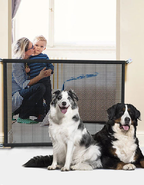 Load image into Gallery viewer, Pet Dog Barrier Fences with 4Pcs Hook Pet Isolated Network Stairs Gate New Folding Breathable Mesh Playpen for Dog Safety Fence 2668south
