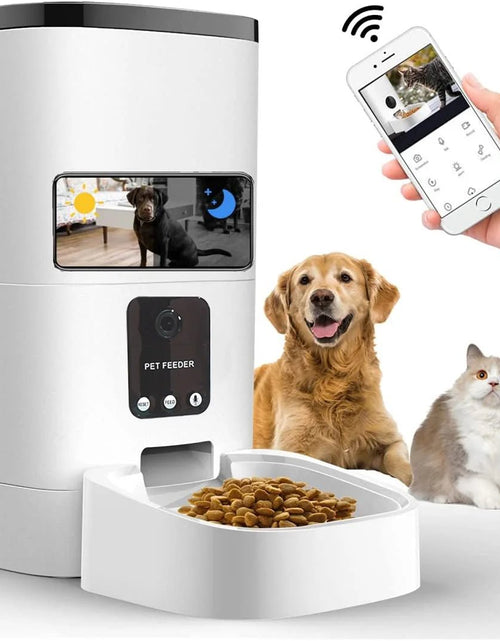 Load image into Gallery viewer, Pet Feeder,6L Automatic Pet Feeder for Cats and Dogs,1080P Camera,App Control,Voice Recorder,Timed Feeder for Schedule Feeding, Dual Power Supply,Wifi Pet Food Dispenser with App Control 2668south
