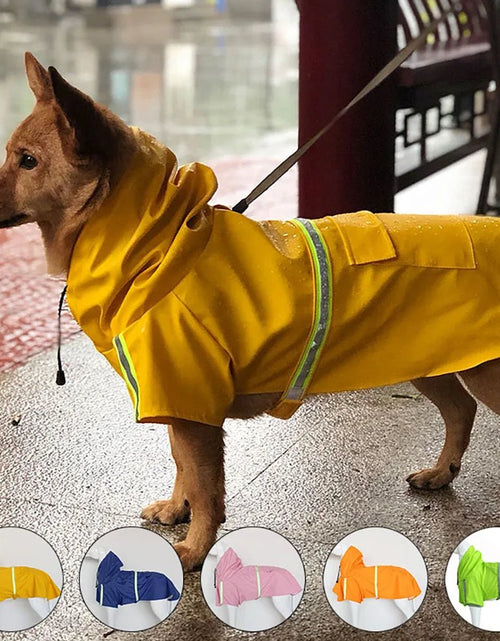 Load image into Gallery viewer, Pet Poncho Dog Raincoats Reflective Small Large Dogs Rain Coat Waterproof Jacket S-5XL Fashion Outdoor Breathable Puppy Clothes 2668south
