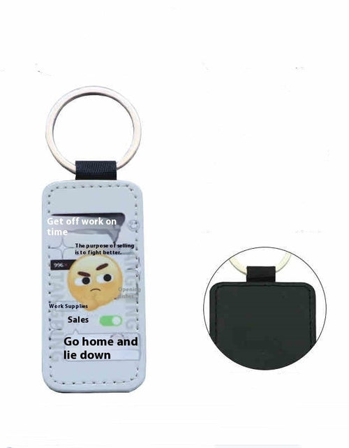 Load image into Gallery viewer, Photo Leather Keychain Customized Small Pendant 2668south
